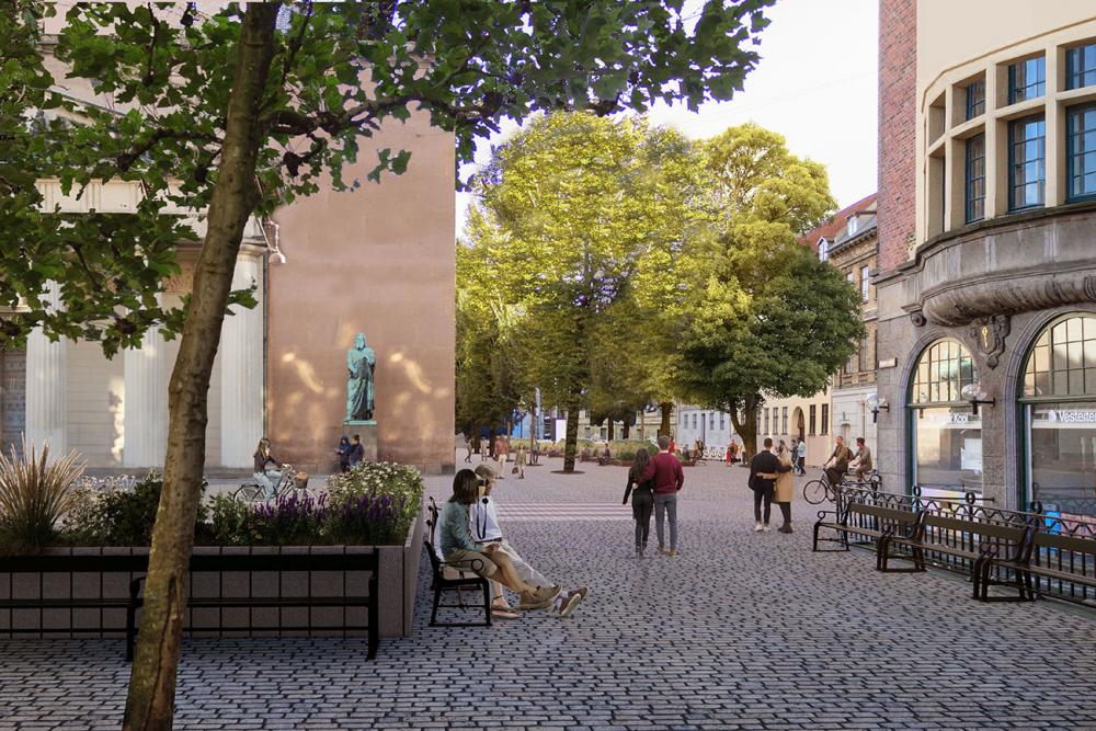 nørregade dyrkøb grønt anlæg visualisering