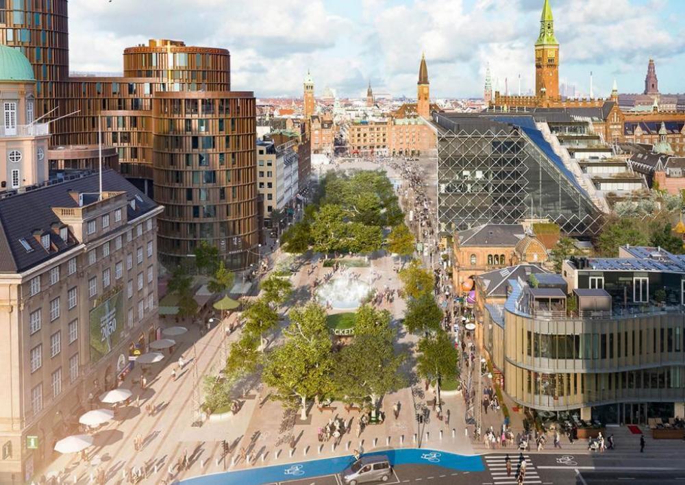 vesterbrogade vesterbro passage visualisering bypark