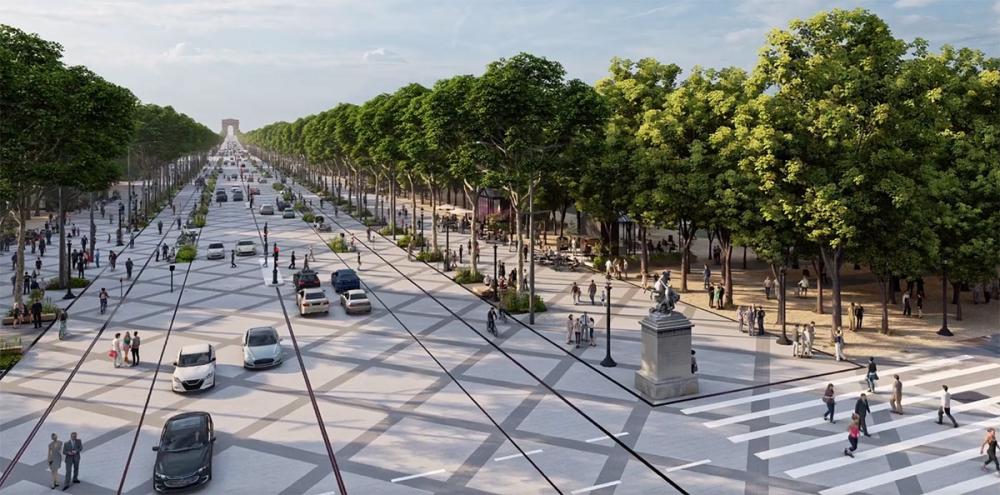 Champs Elysee grøn omlægning 2030