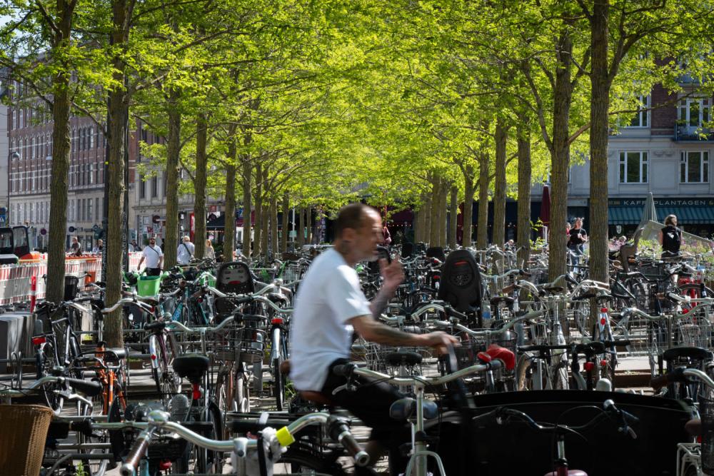 cykelstativer, cykelparkering, bycykler, cykelby