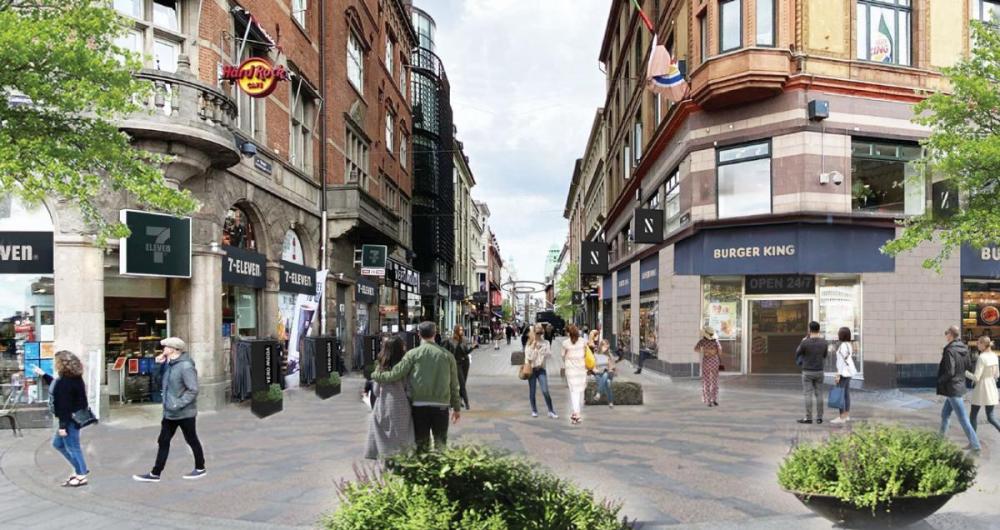 strøget, rådhuspladsen, granit