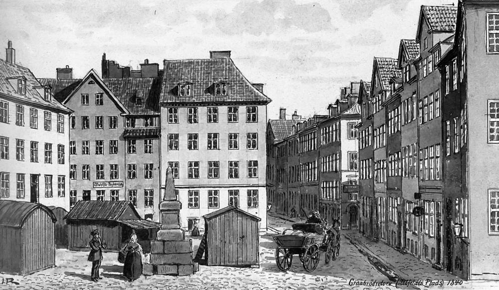 Gråbrødre Torv 1840