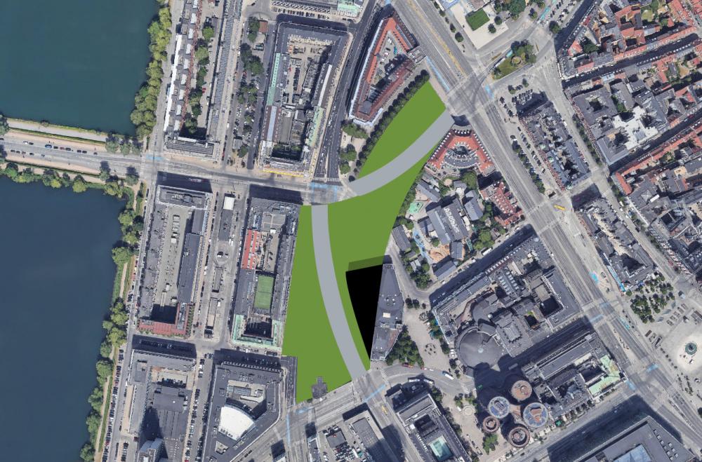 vesterport banegrav overdækning hammerichasgade cykelgade