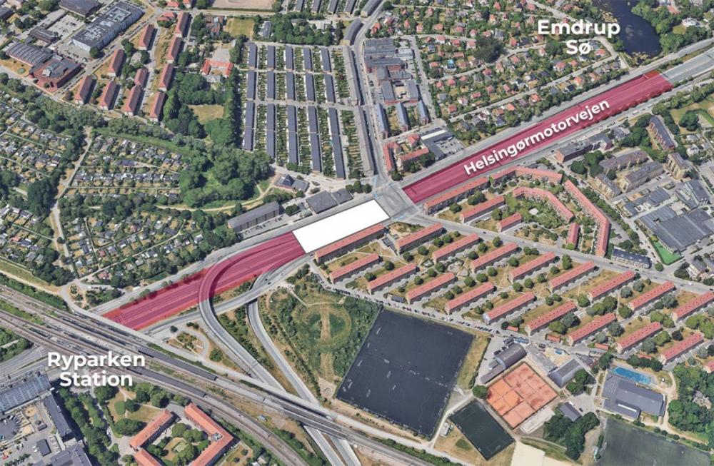 helsingør, motorvej, overdækning