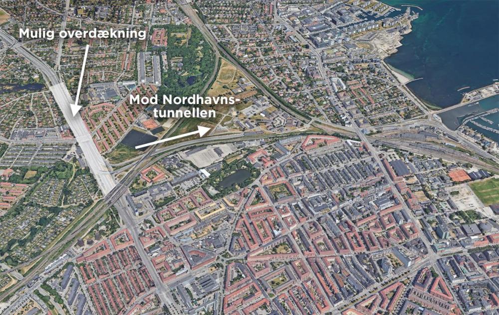 helsingørmotorvejen, kort, ryparken