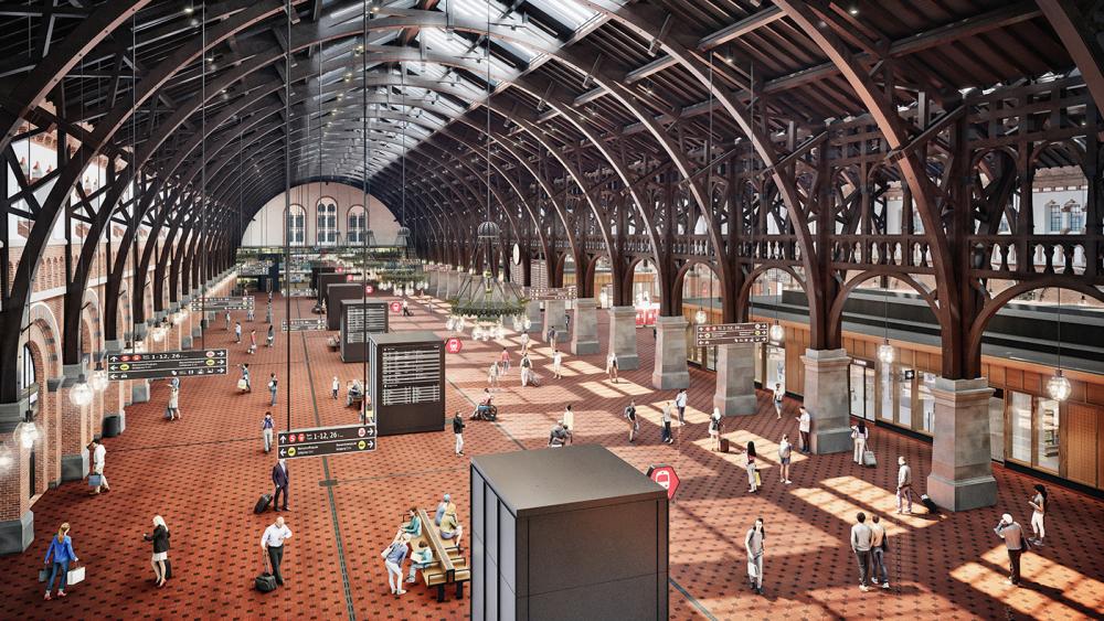 hovedbanegården, Gottlieb Paludan, hal