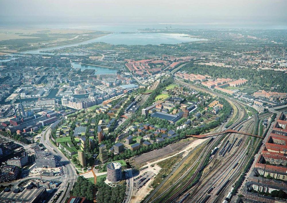 jernbanebyen, oversigt, cobe