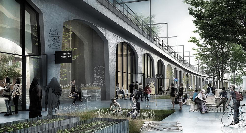 Nørrebro Station vision under højbanen