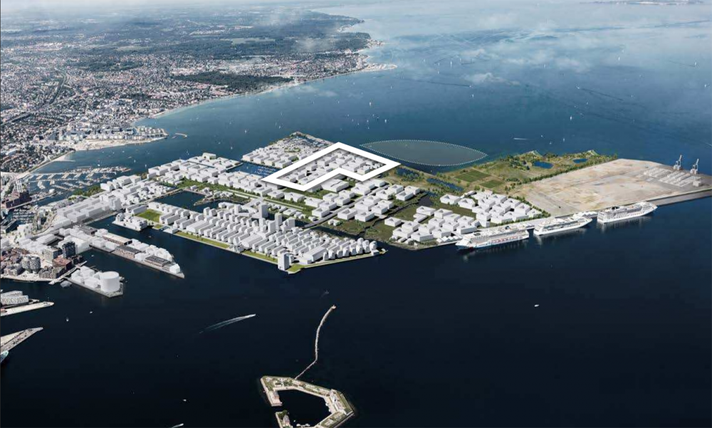 nordhavn, strukturplan, luftfoto