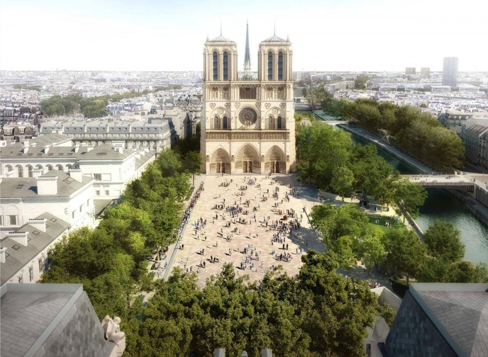 Notre Dame square plads