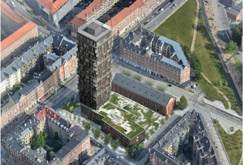 nuuks plads boligtårn luftperspektiv