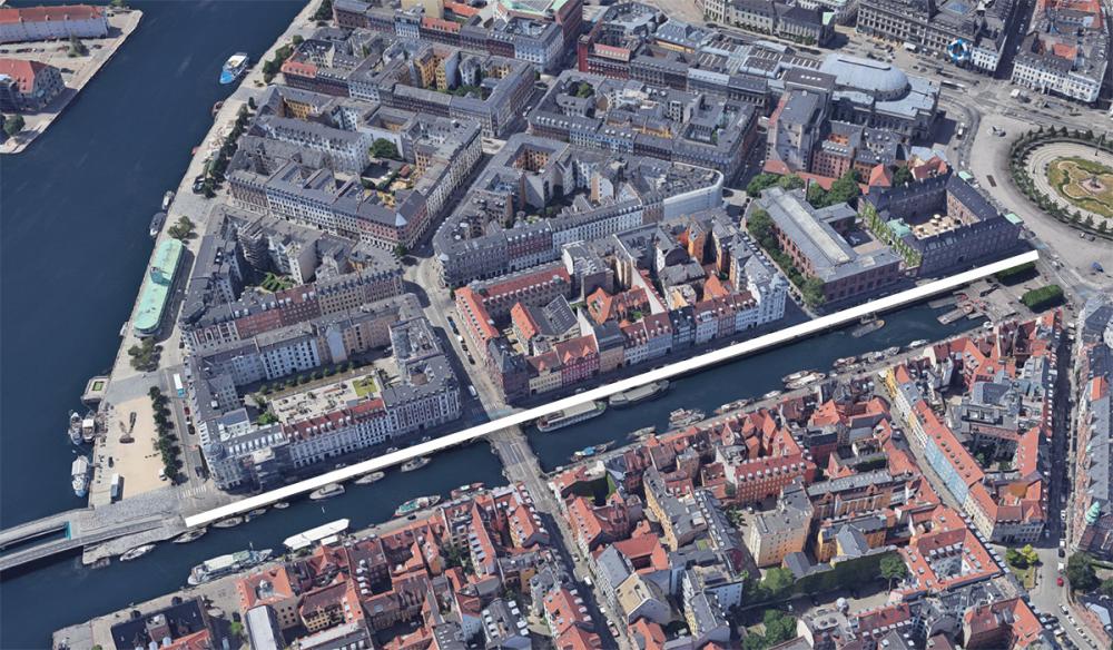 nyhavn, luftfoto, inderhavnsbroen