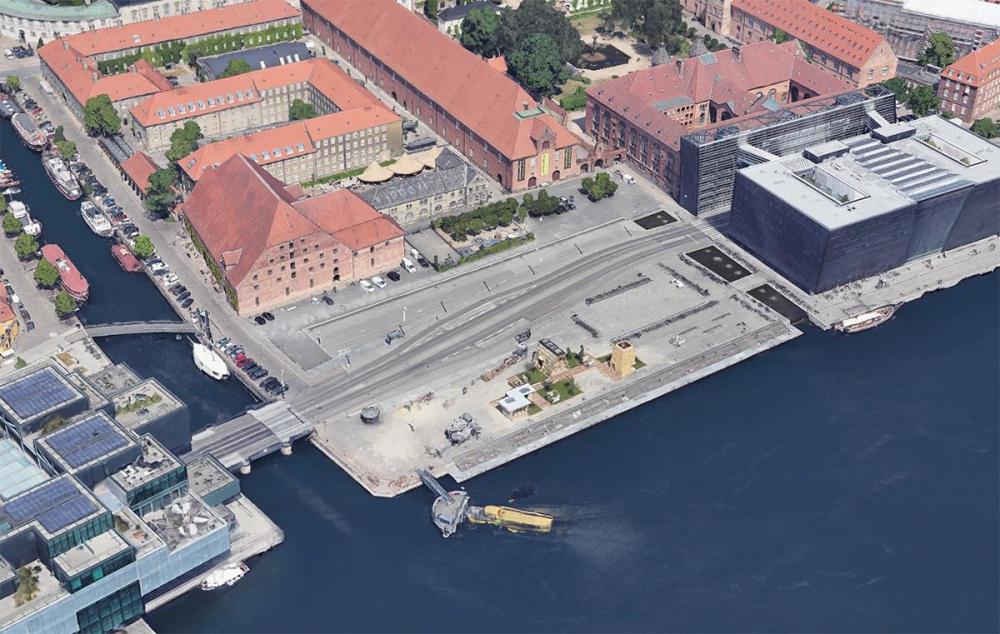 søren kierkegaards plads, luftfoto