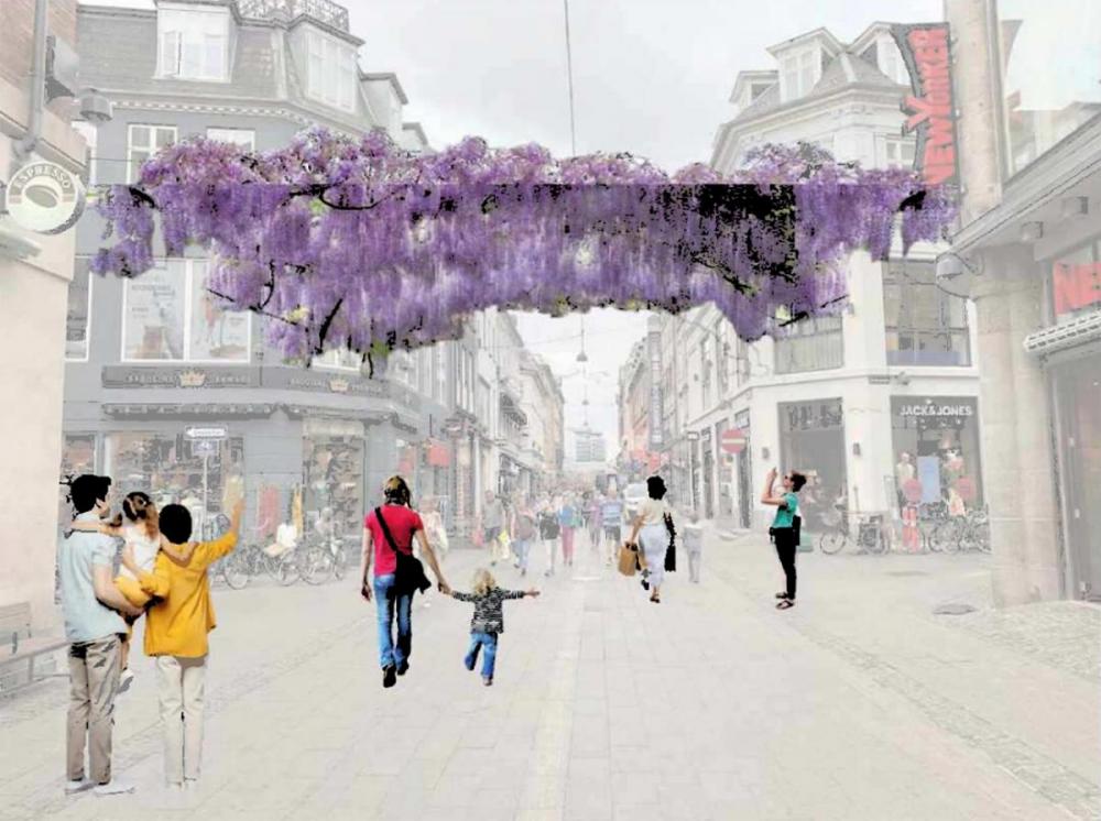 strøget, blomster, fremtid