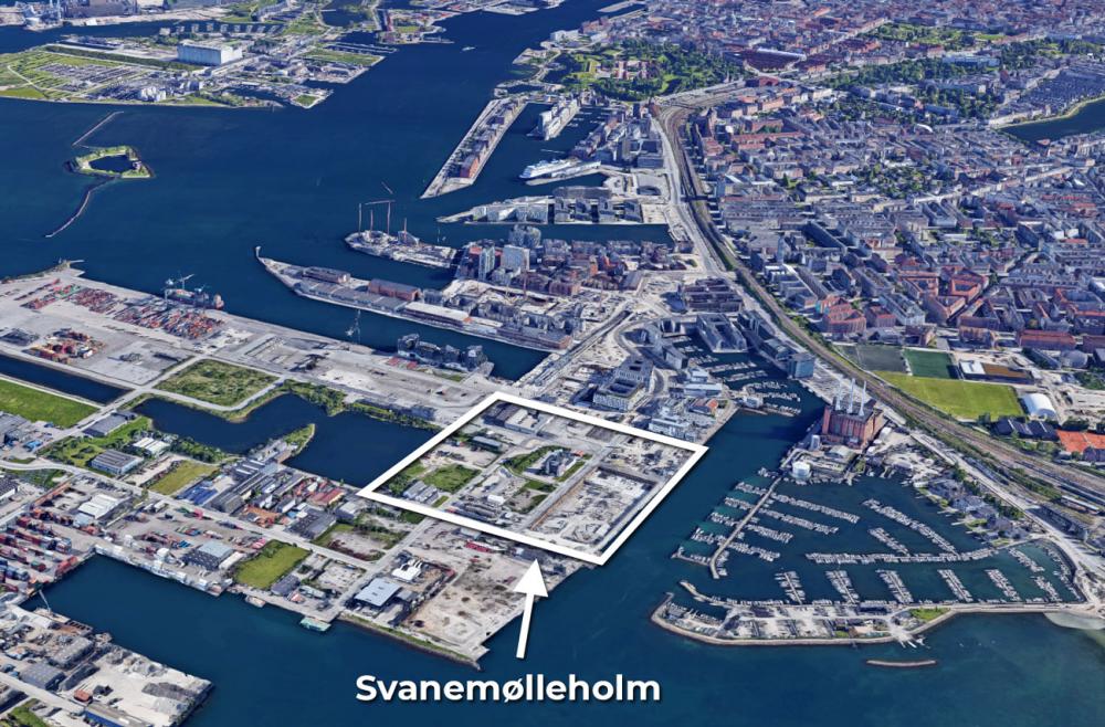 svanemølleholm overblik luftfoto