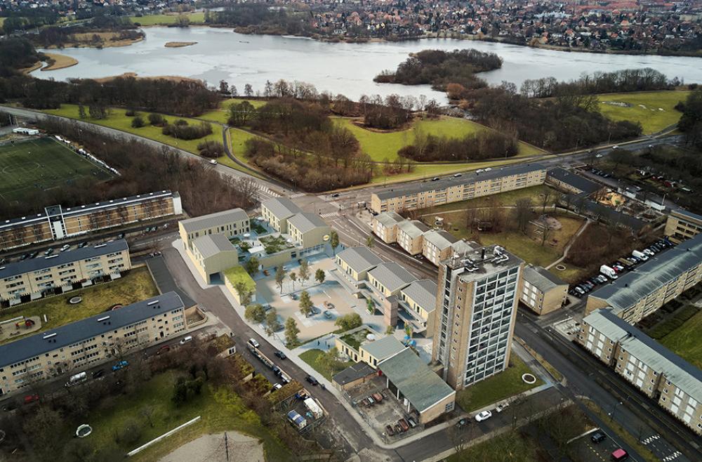 lille torv fra luften