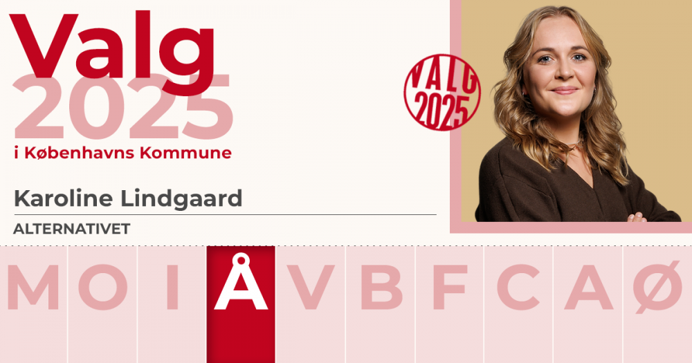 valgkort alternativet karoline lindegaard