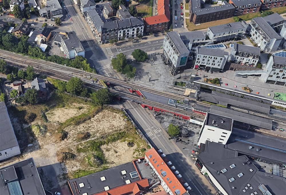 Vanløse Bymidte Luftfoto