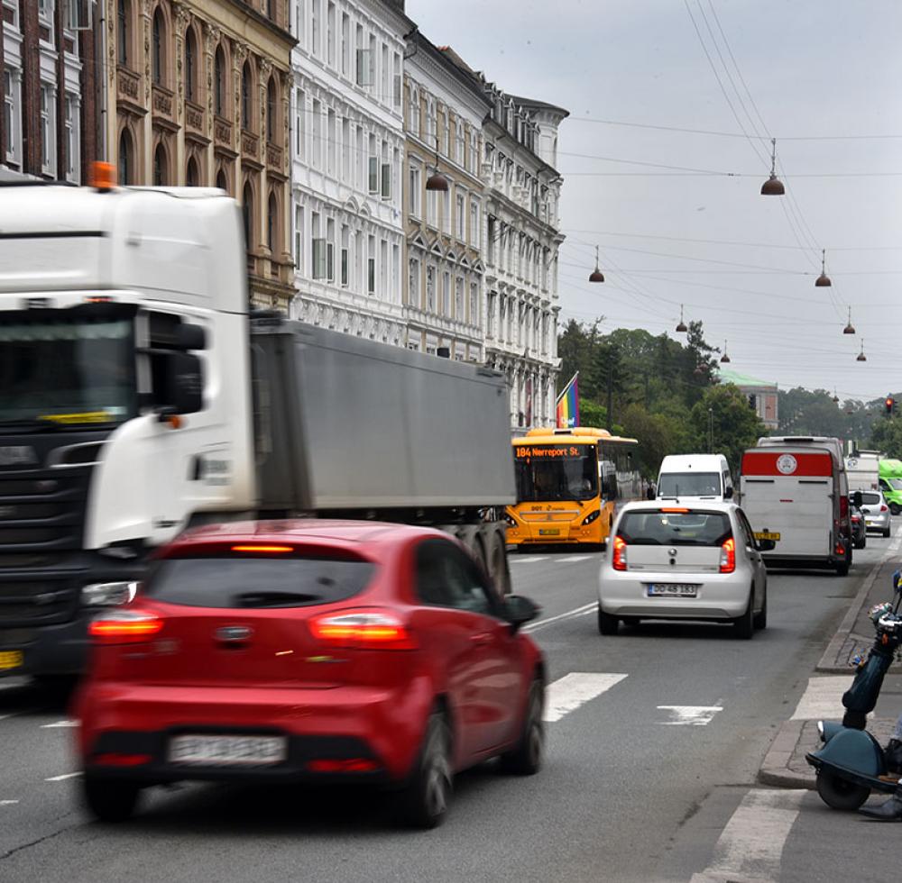 biler trafik nørreport
