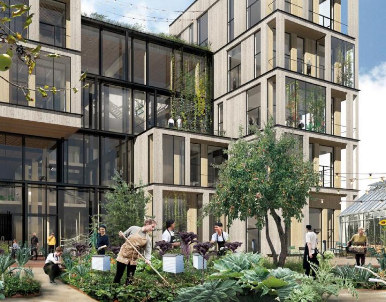 Hotel- og restaurantskole, nybyggeri, boliger