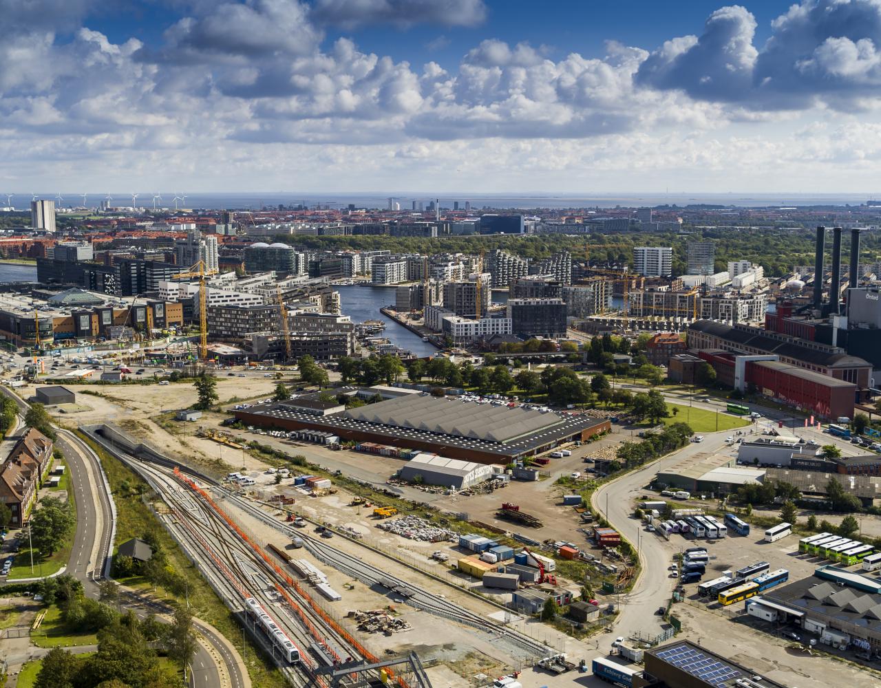 jernbanebyen syd luftfoto