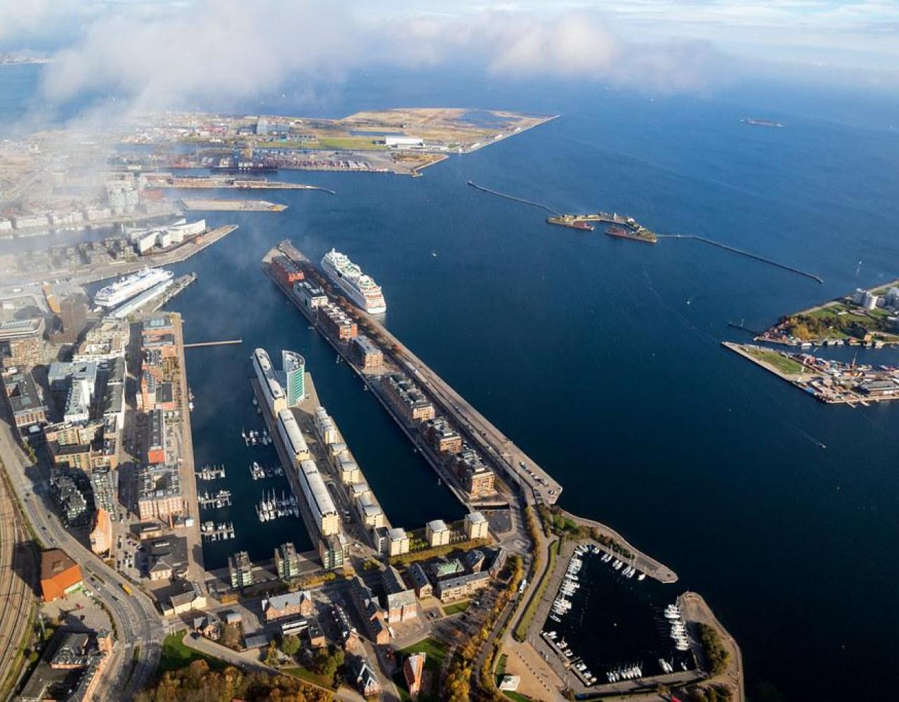 langelinie, nordhavn, havnen