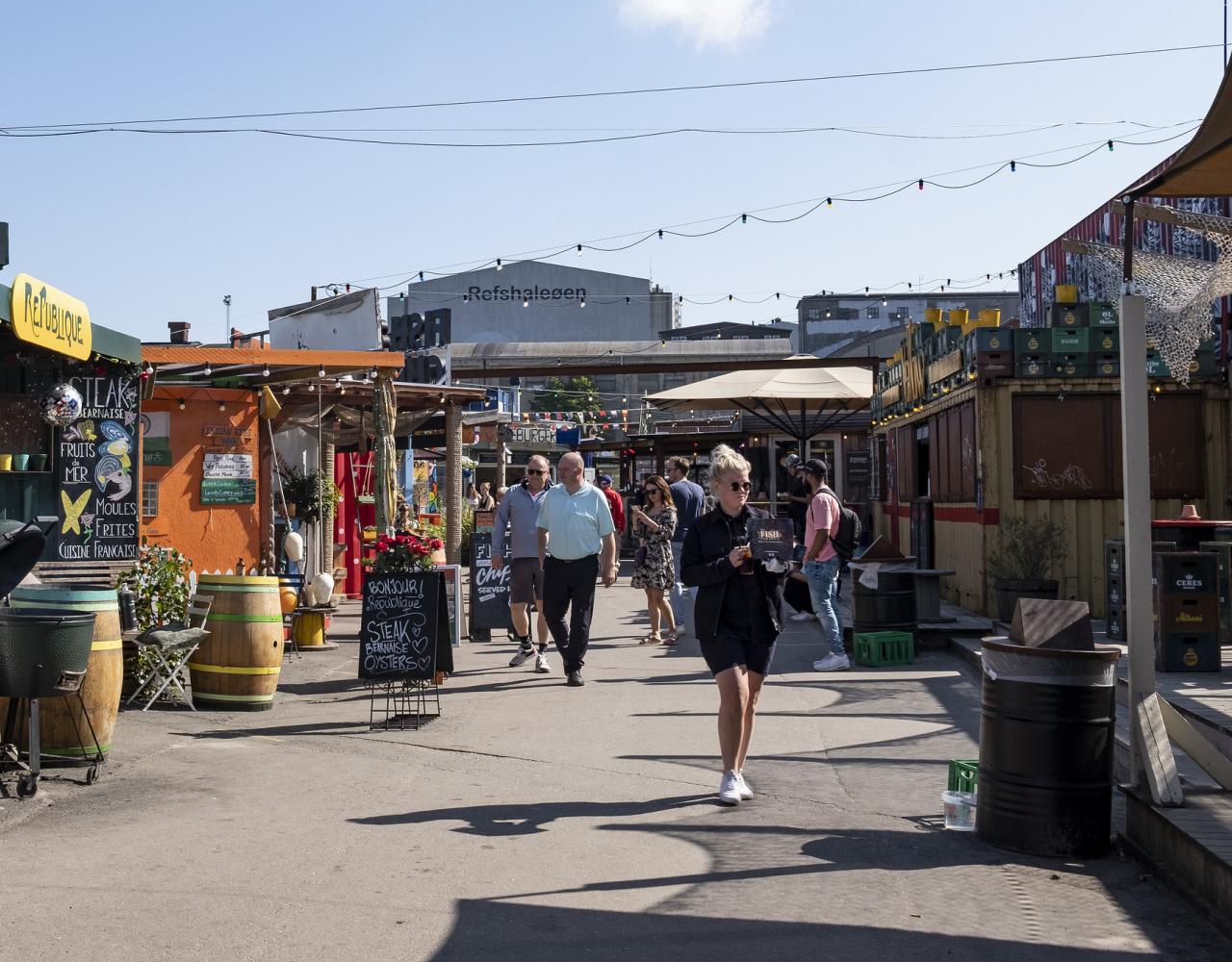 Refshaleøen, madmarked, streetfood, boligområde