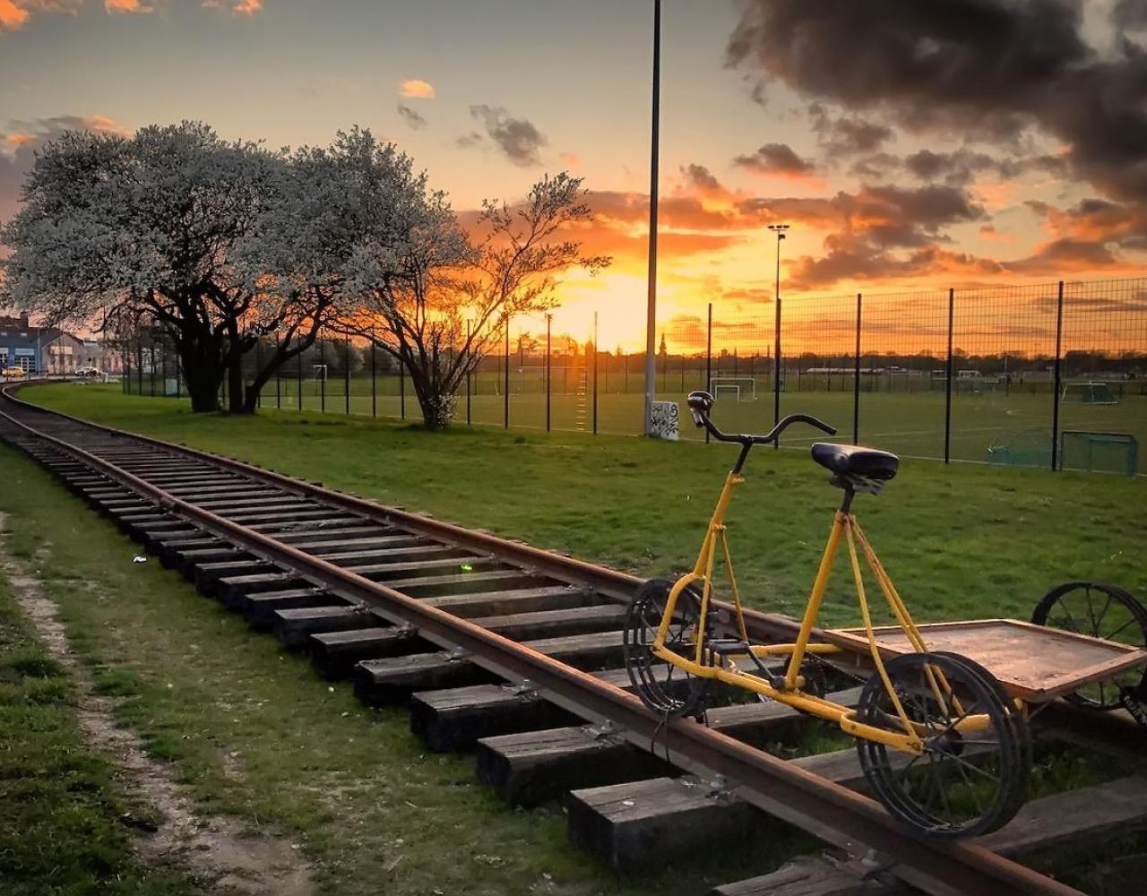 Amagerbanen solnedgang kløvermaken