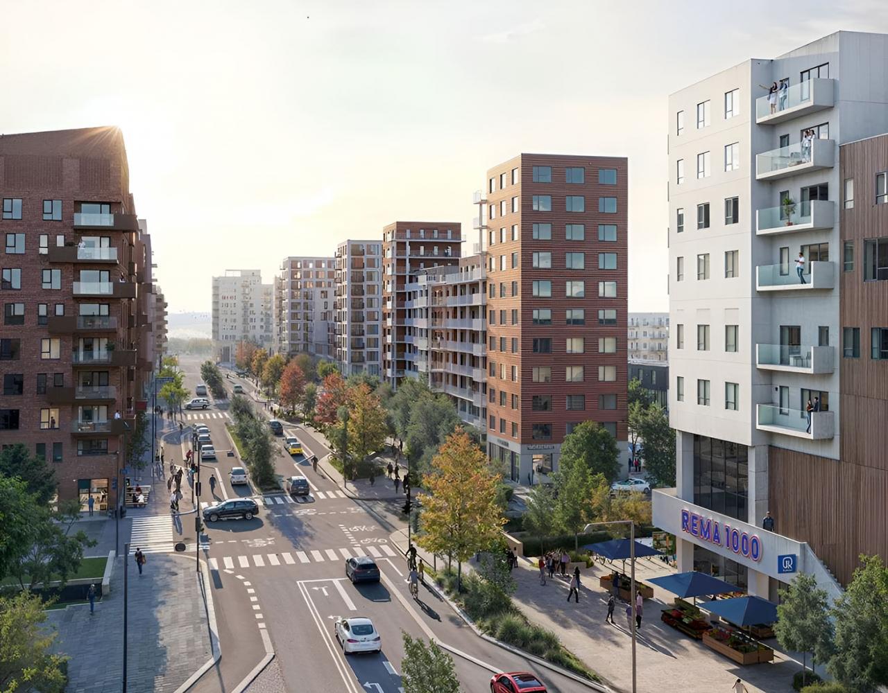 Ørestad, boliger, byliv