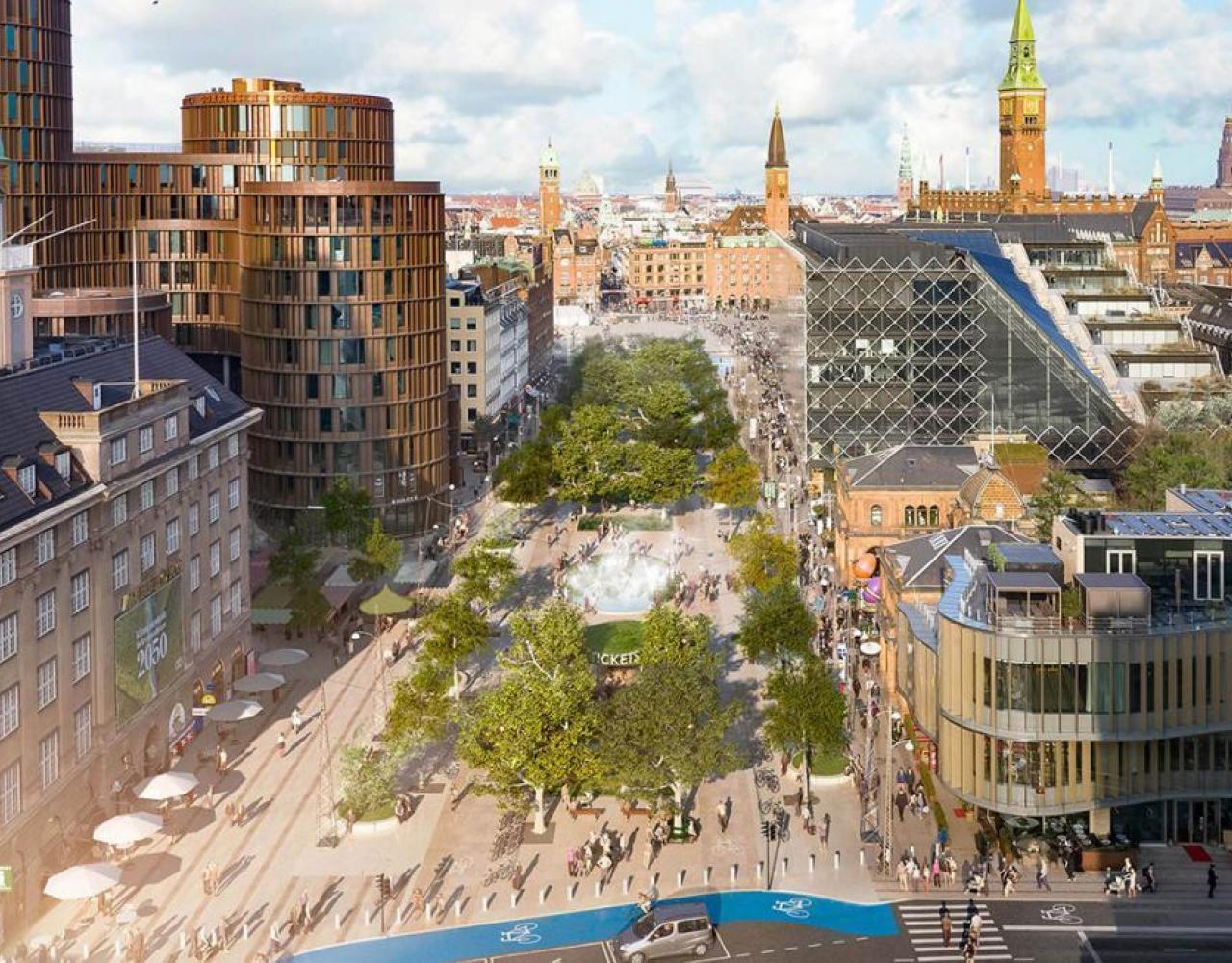vesterbrogade vesterbro passage visualisering bypark