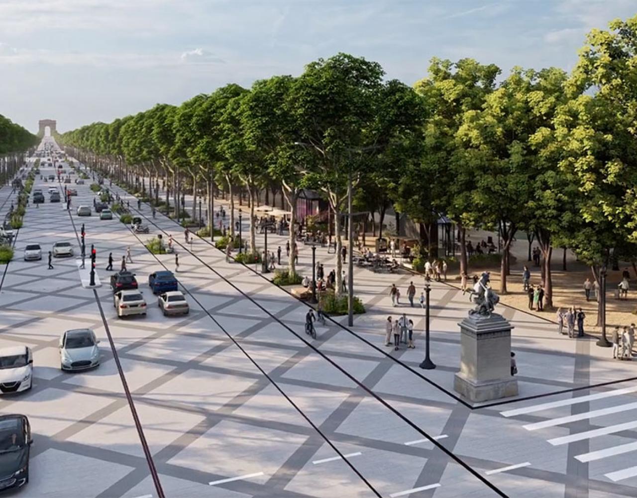 Champs Elysee grøn omlægning 2030