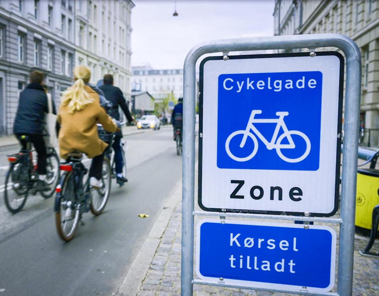 cykelgade vejskilt