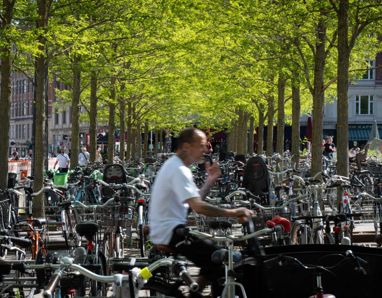 cykelstativer, cykelparkering, bycykler, cykelby