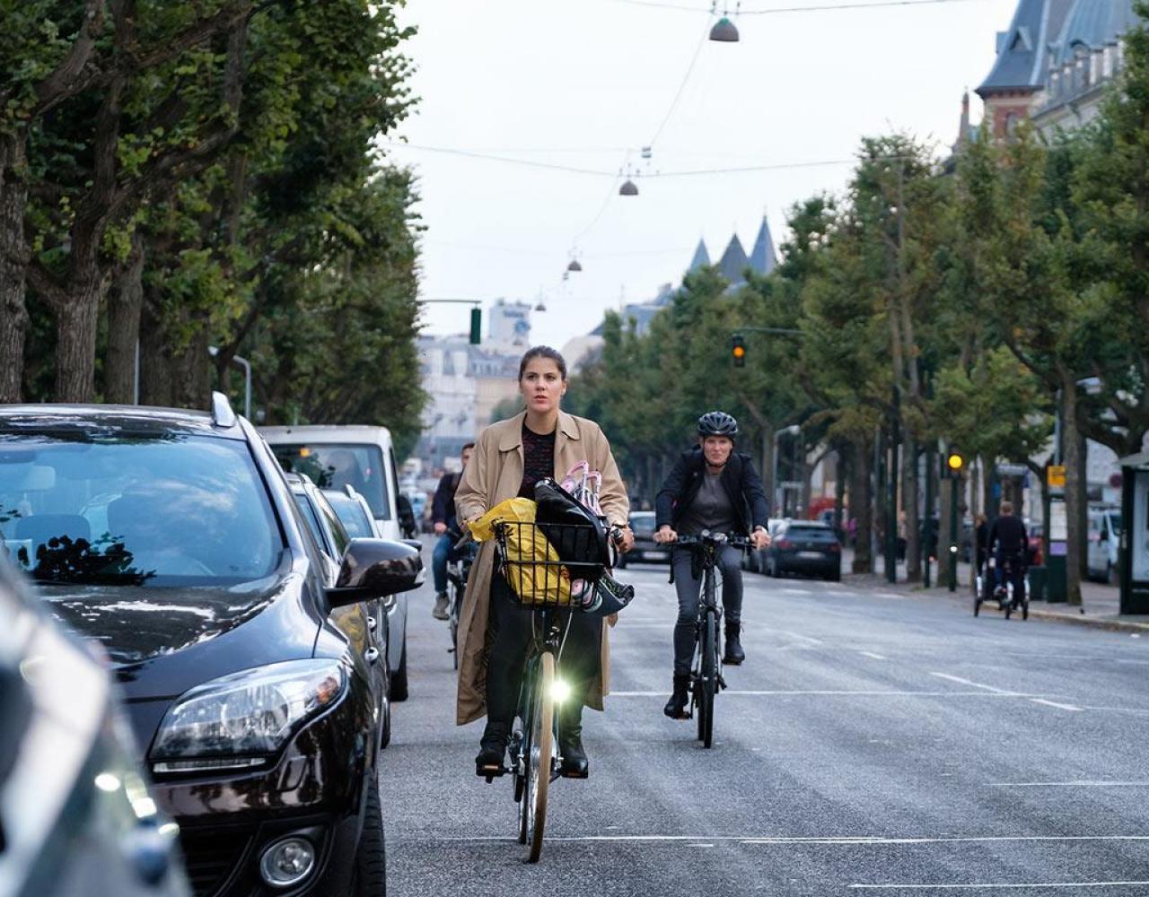 cyklister, frederiksberg allé, vej