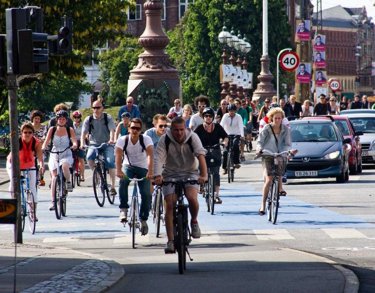 dronning louises bro, nørrebrogade, cykler