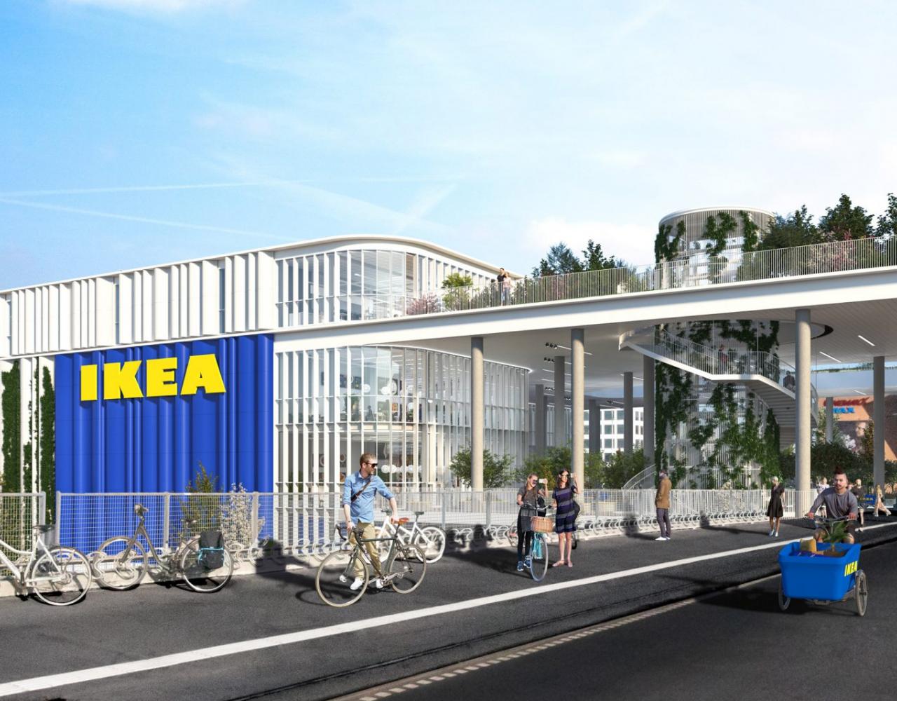 IKEA, Dybbølsbro, tegning