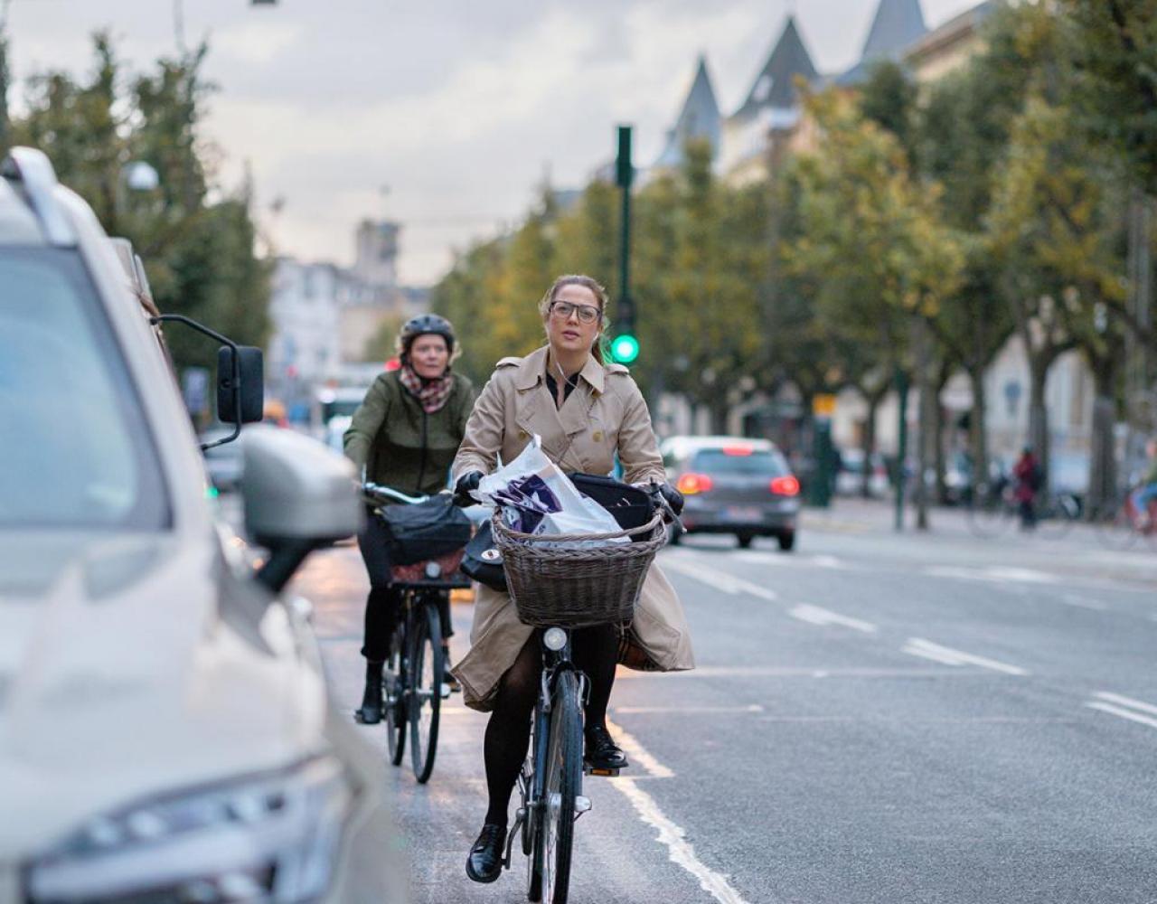 frederiksberg alle, cykler, trafik