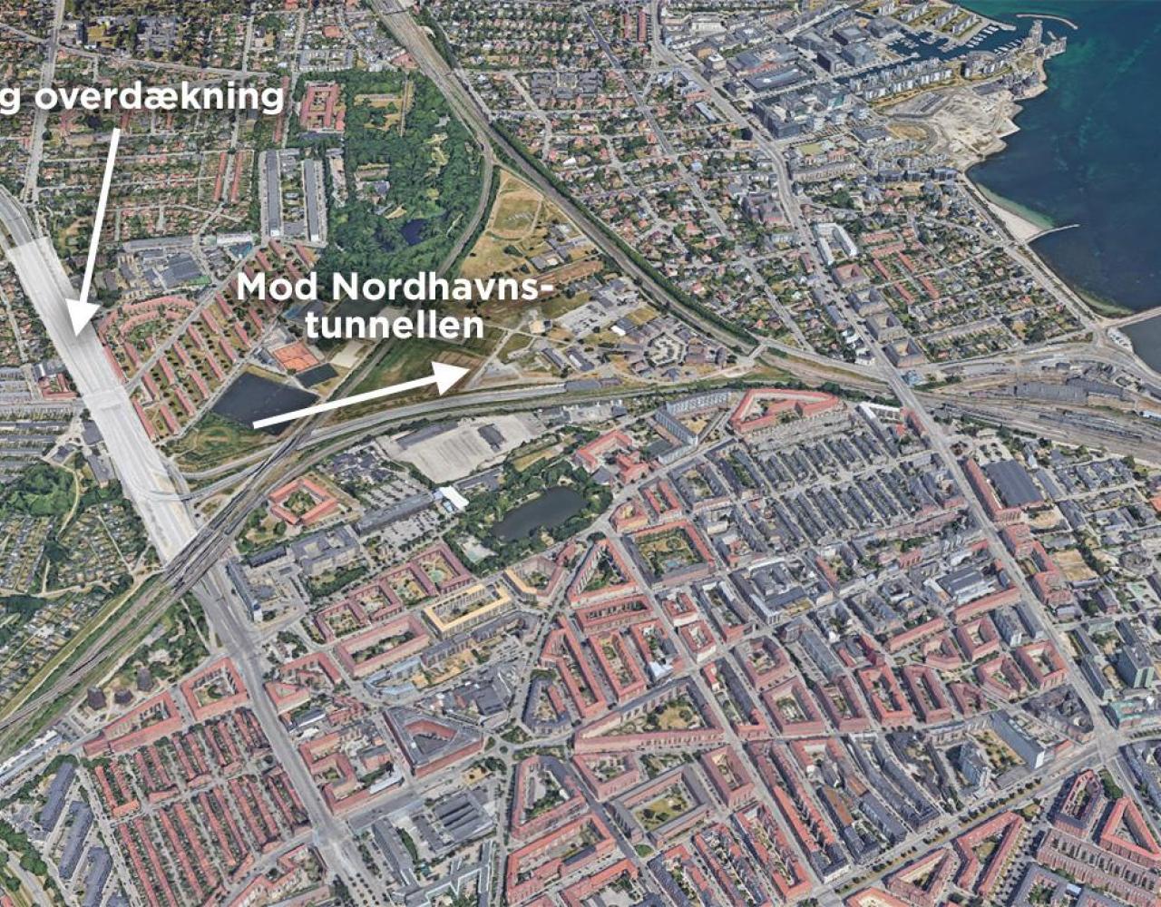 helsingørmotorvejen, kort, ryparken