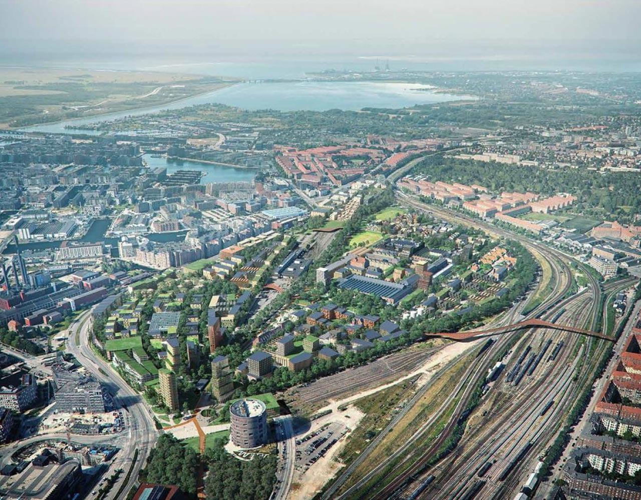 jernbanebyen, oversigt, cobe