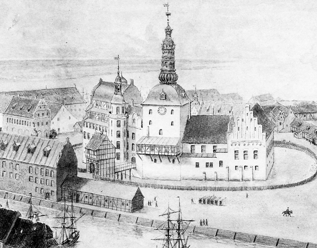 Københavns Slot 1680 landscape