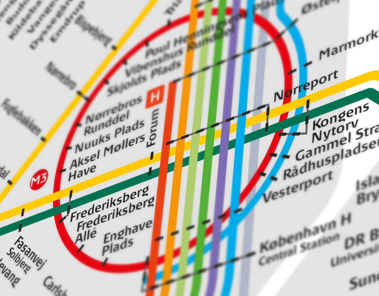 togkort københavn metro