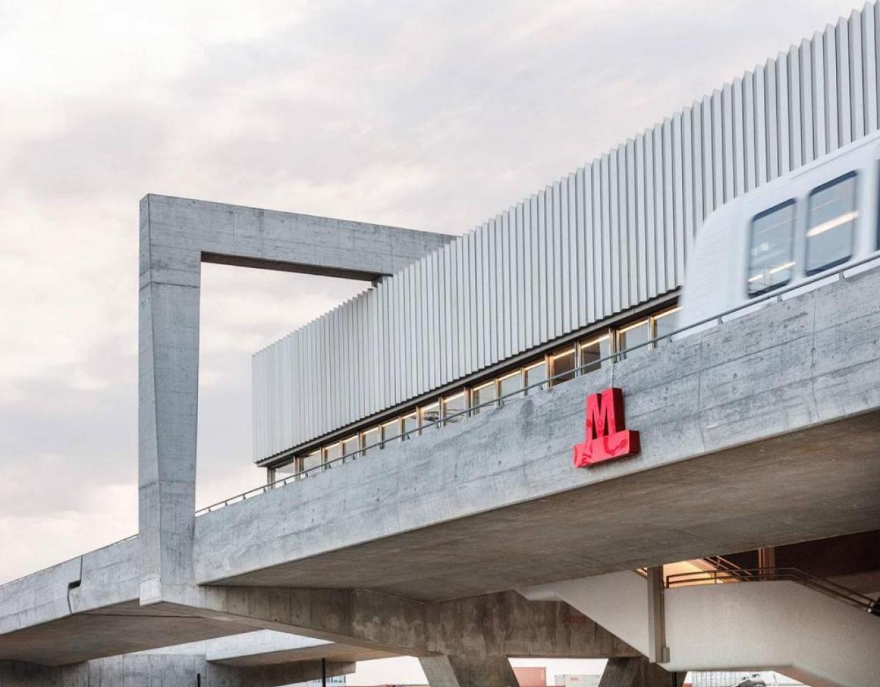 metro, højbane, station