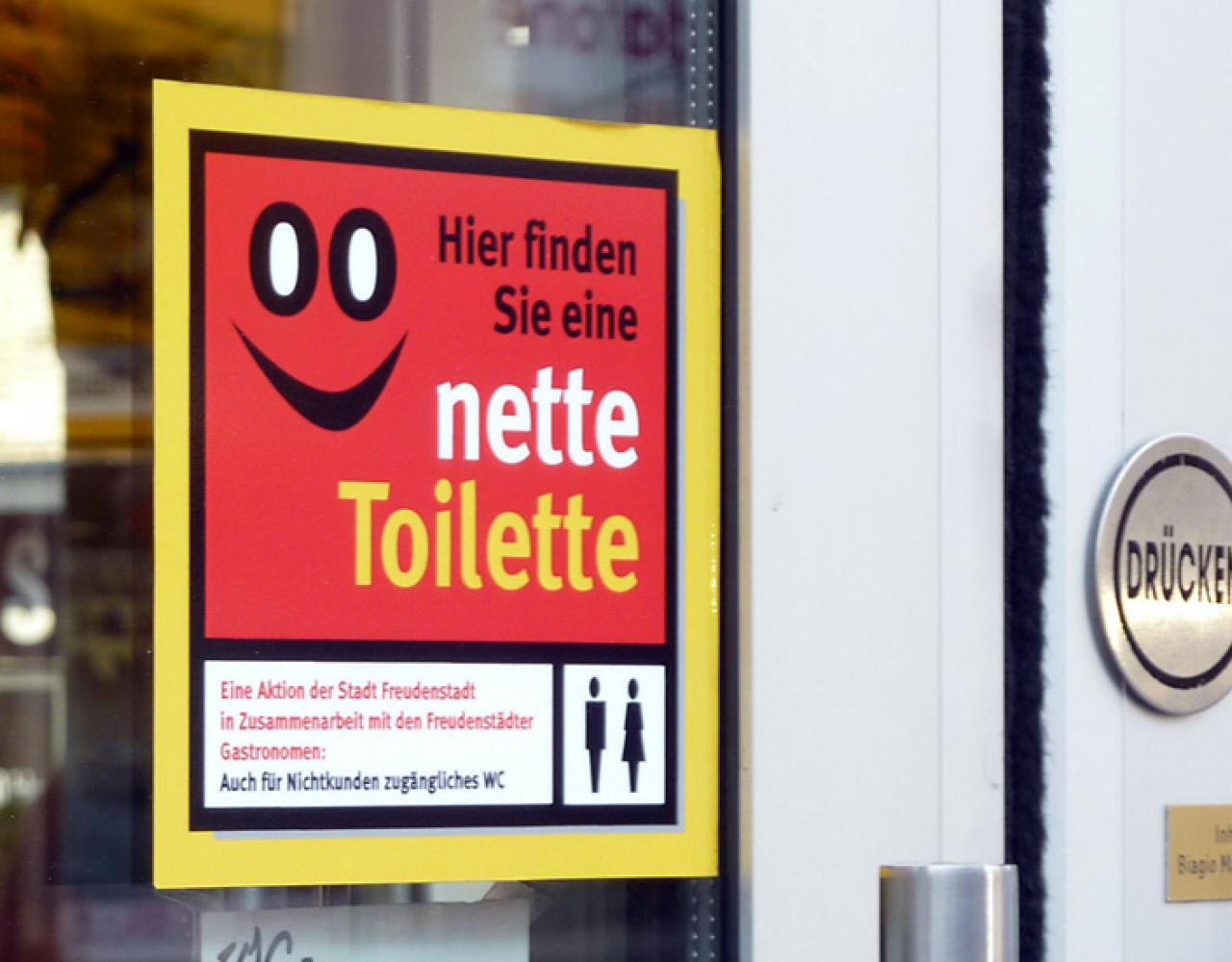 nette toilette sticker freudenstadt