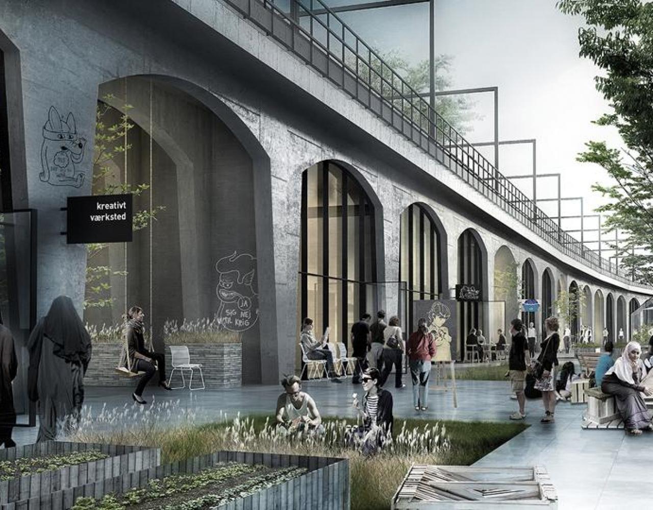 Nørrebro Station vision under højbanen