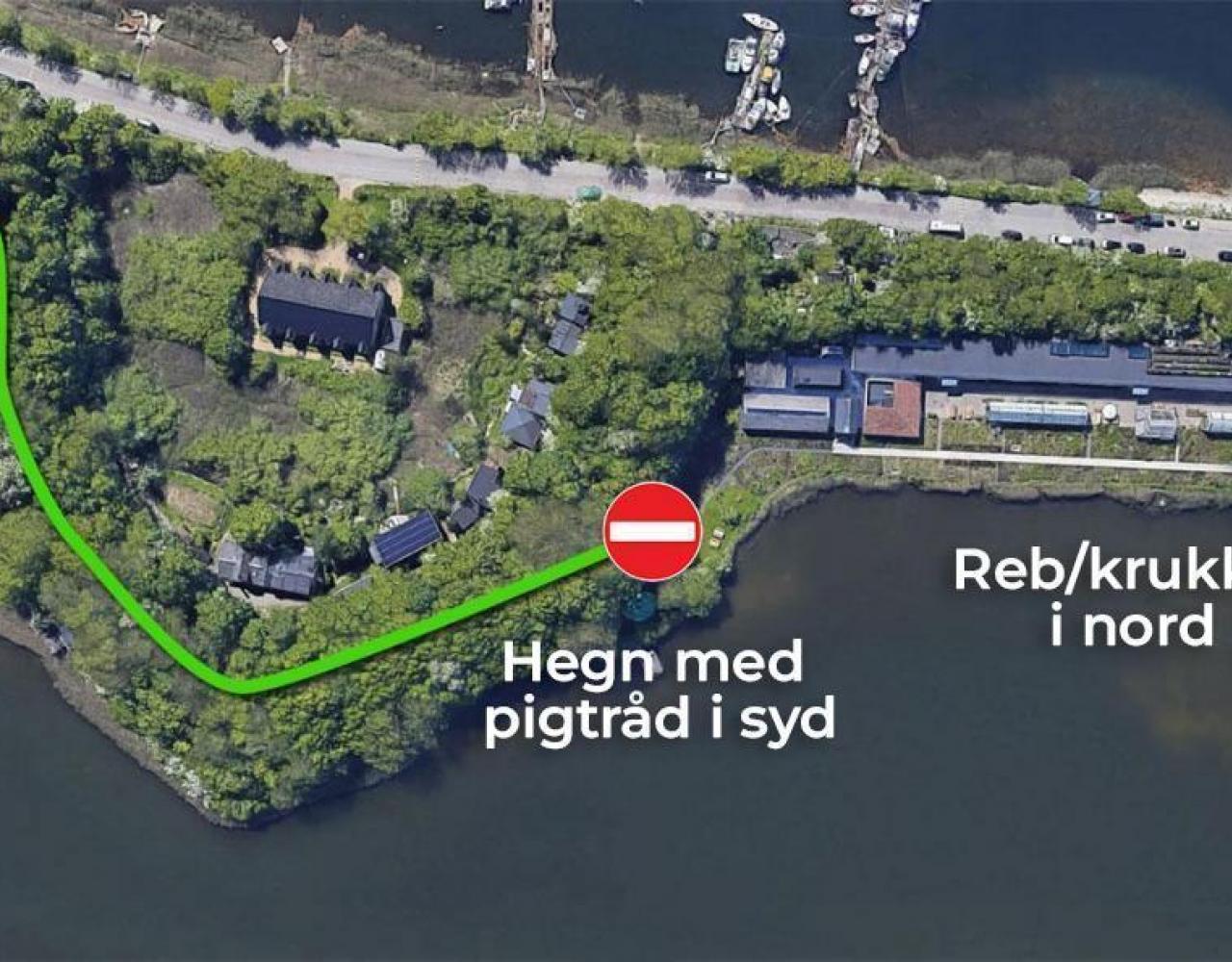 noma overblik kort sti stadsgraven