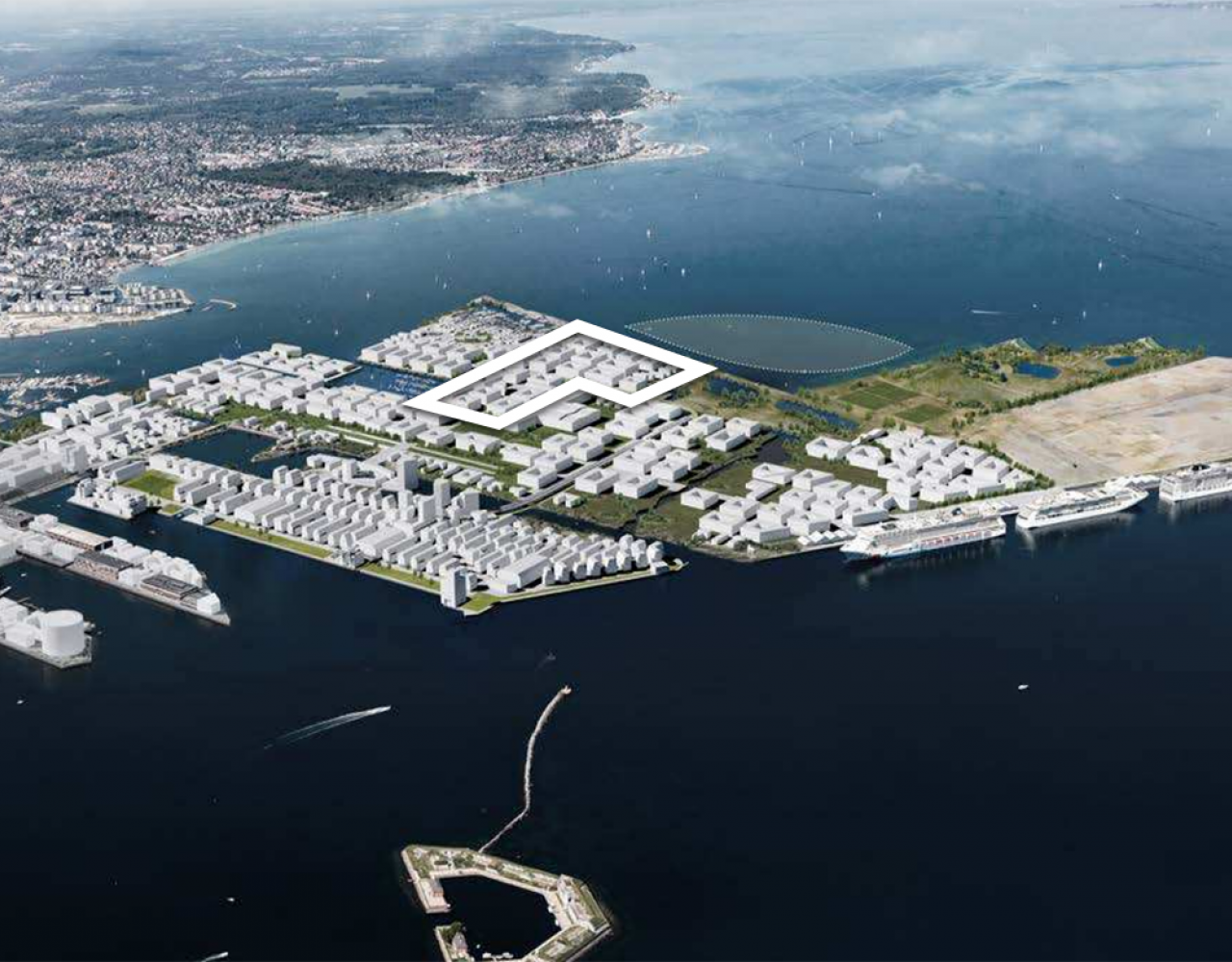 nordhavn, strukturplan, luftfoto