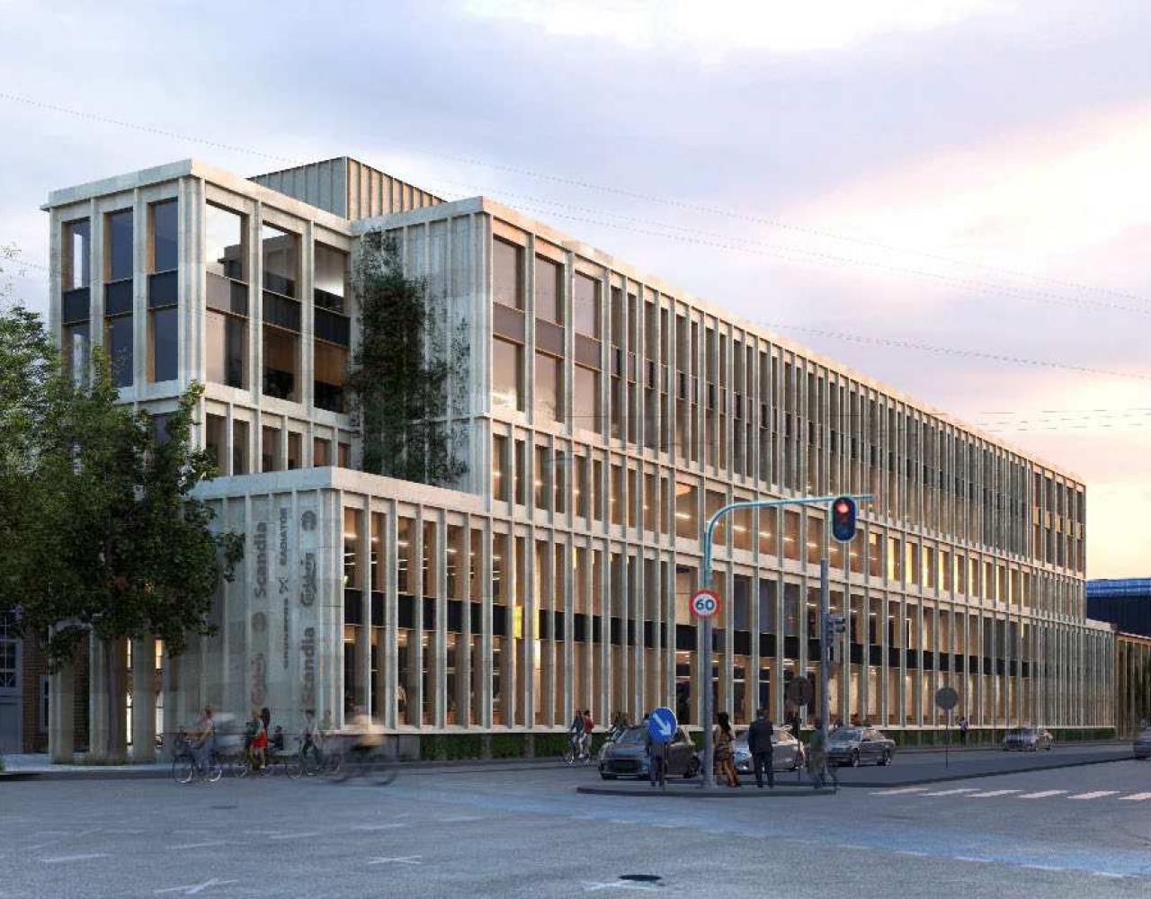 Teglværksholmen, byggeri, Scandiagade