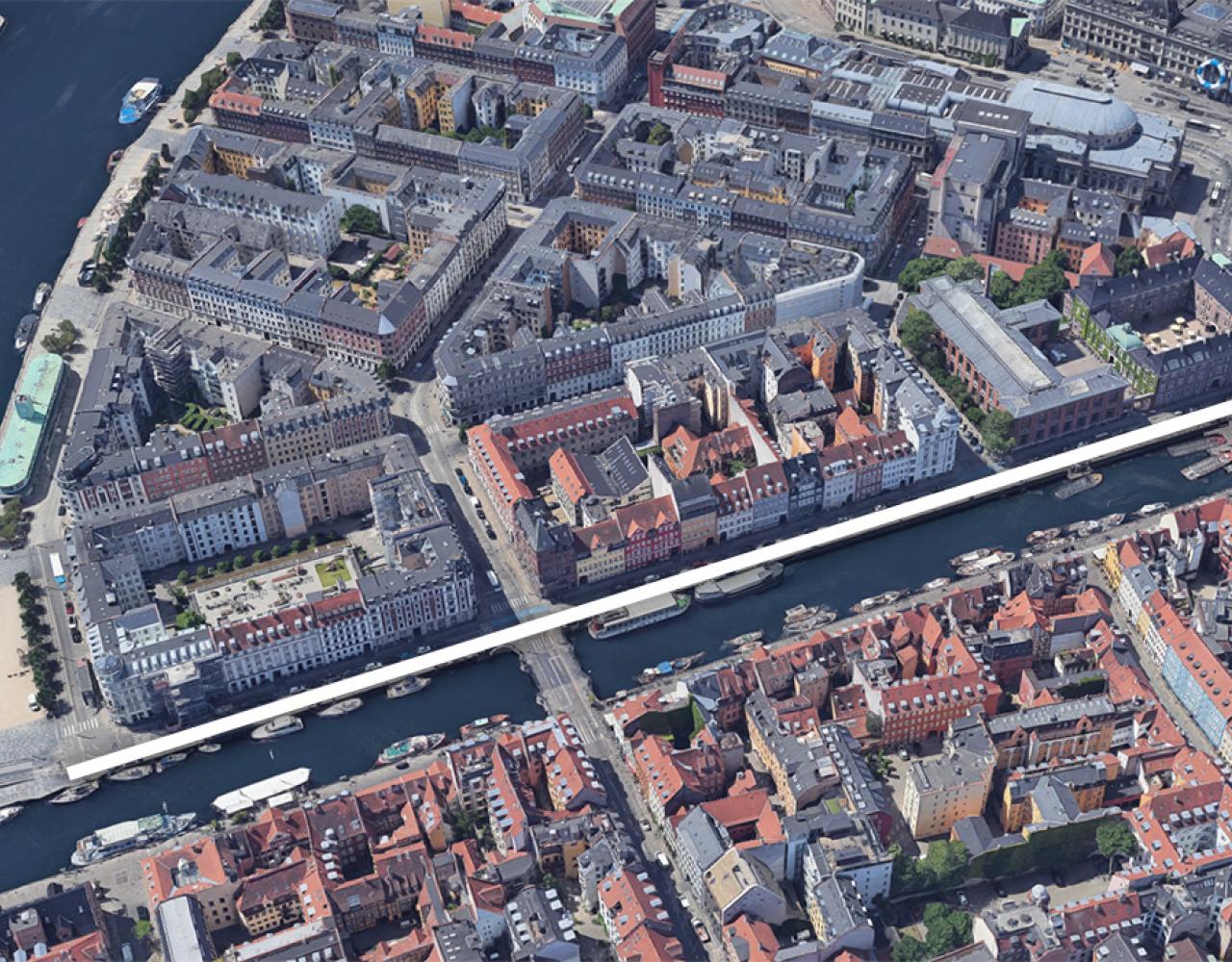 nyhavn, luftfoto, inderhavnsbroen