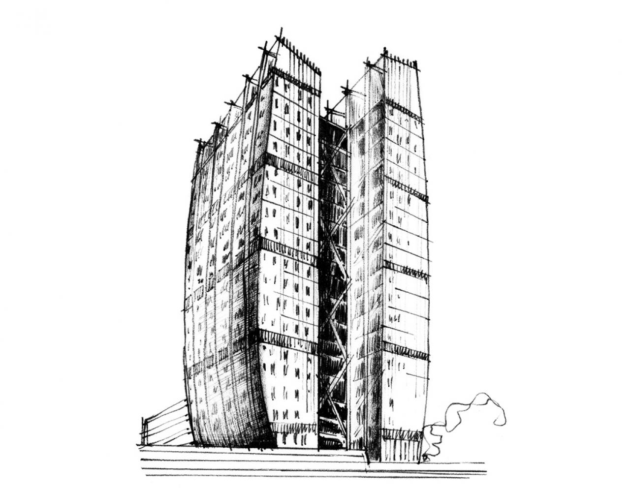 grafik north tower partiv