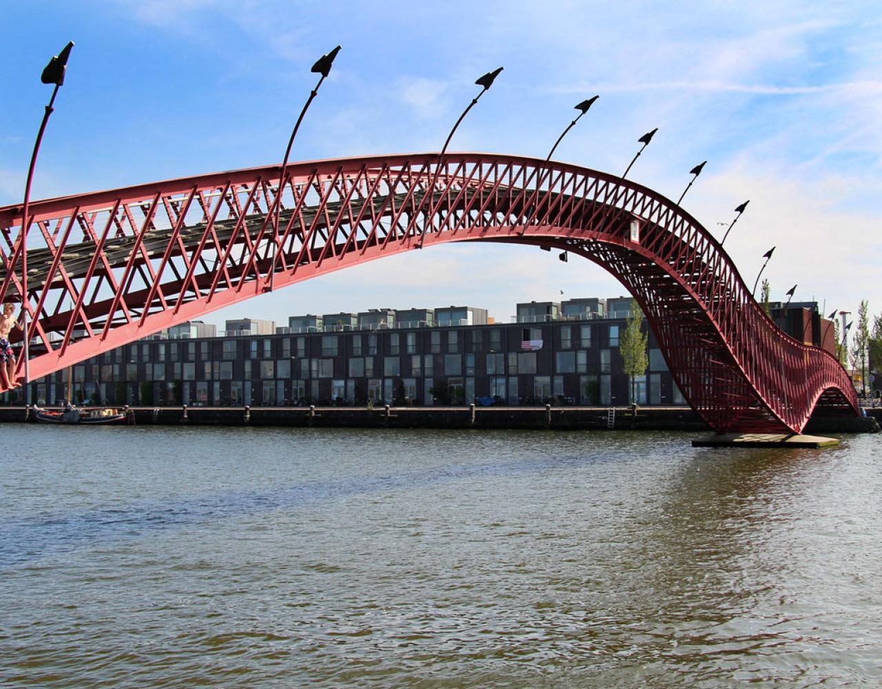 Hoge Brug Python bridge Amsterdam borneo